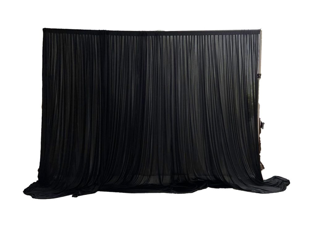Voilage Noir 450x300 cm (sans structure)