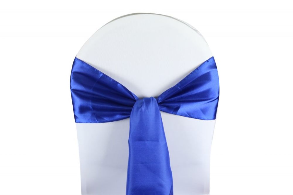 Nœud de Chaise Satin Bleu Roi