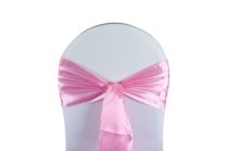 Chair Bow Satin Pink